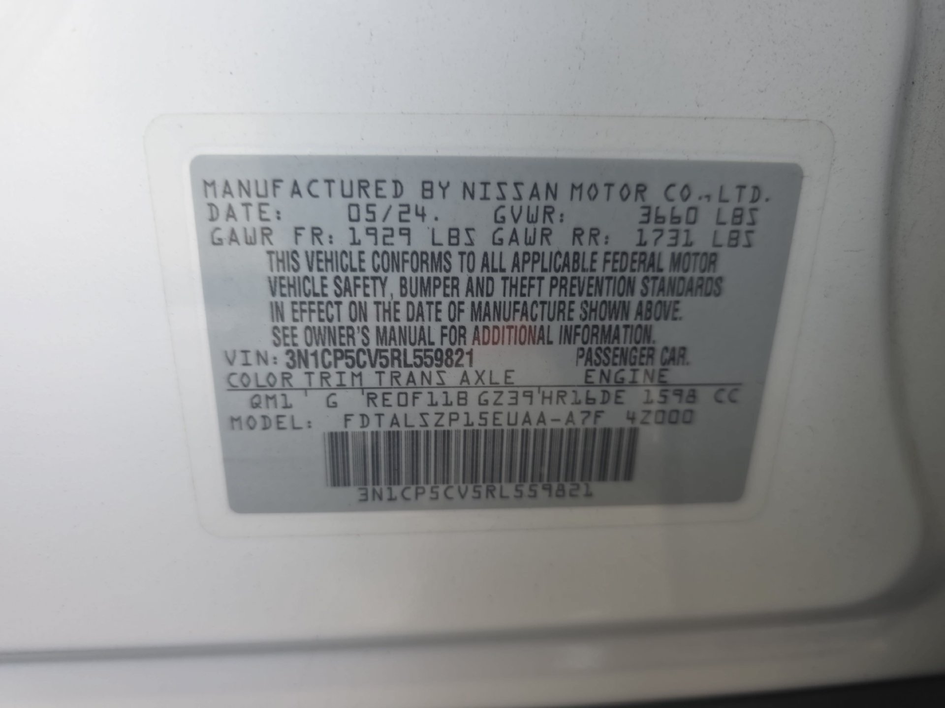 Used 2024 Nissan Kicks SV w/ Exterior Package FWD image 32