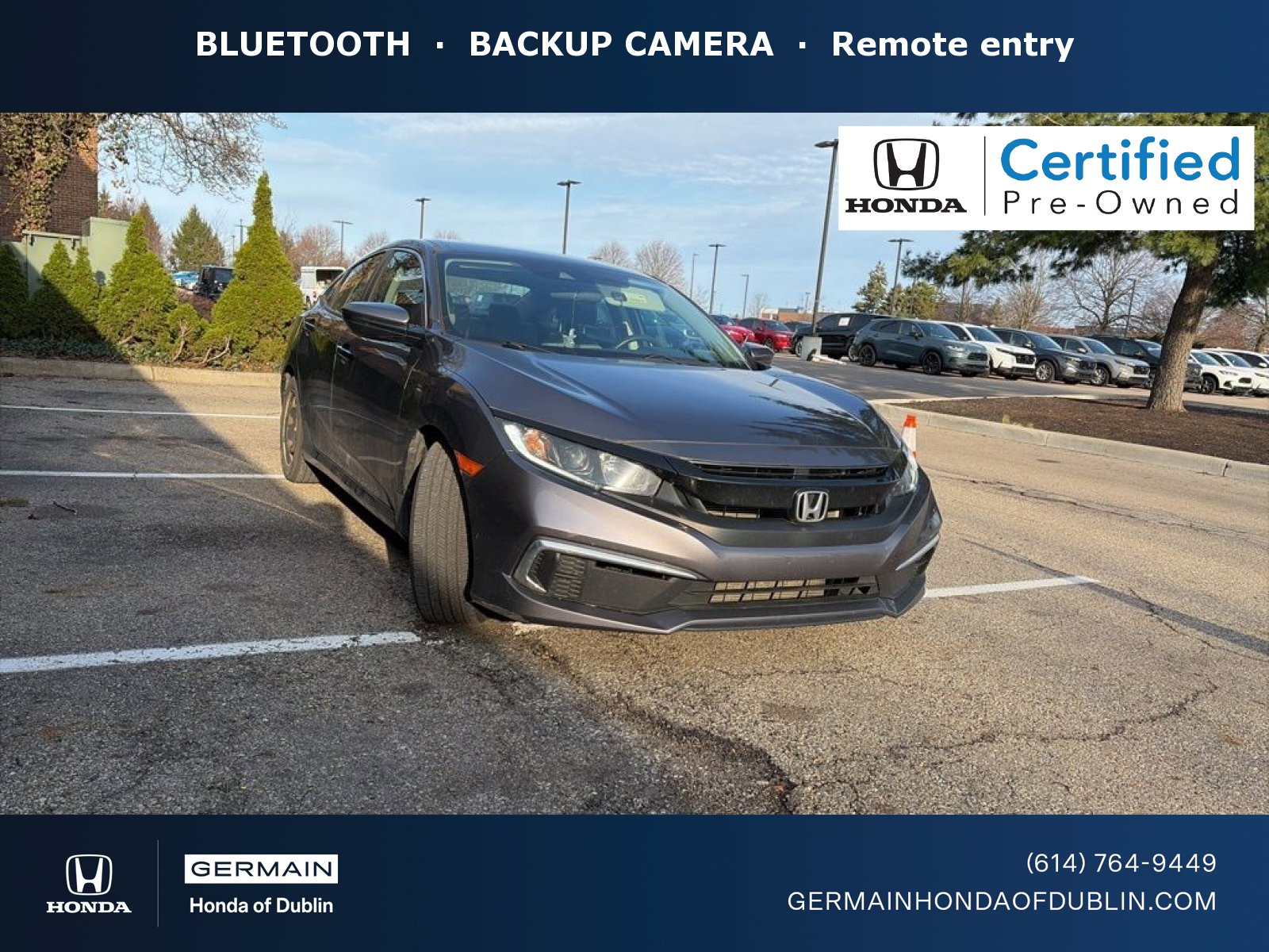 Certified 2020 Honda Civic LX
