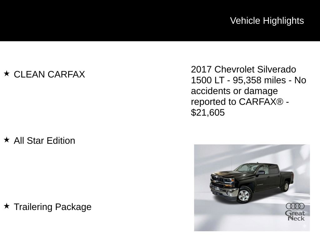 Used 2017 Chevrolet Silverado 1500 LT w/ All Star Edition image 9