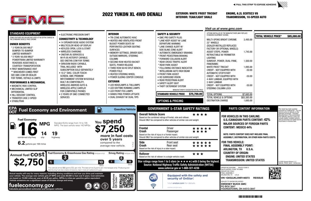 Certified 2022 GMC Yukon XL Denali image 4