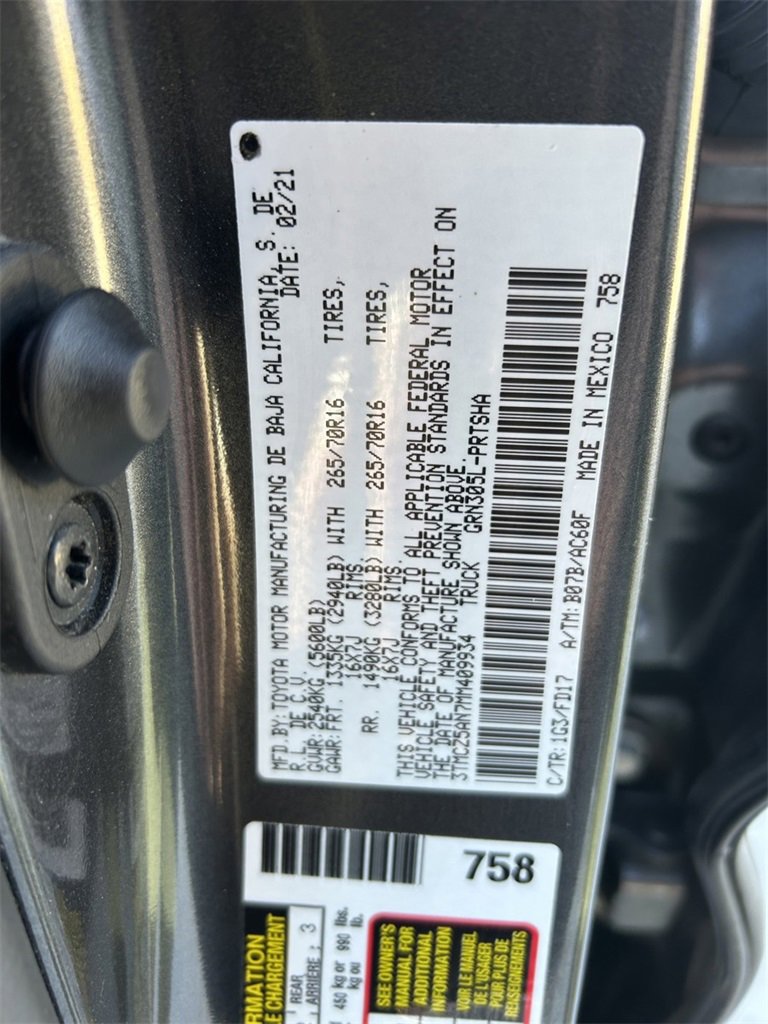 Used 2021 Toyota Tacoma TRD Off-Road image 10