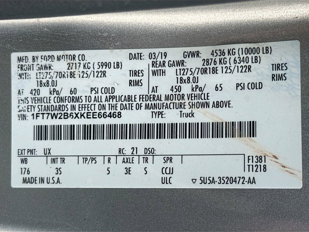 Used 2019 Ford F250 XLT w/ XLT Value Package image 21