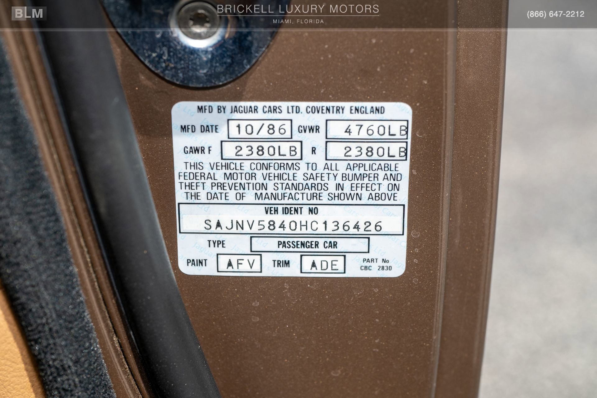 Used 1987 Jaguar XJS V12 Coupe RWD image 33