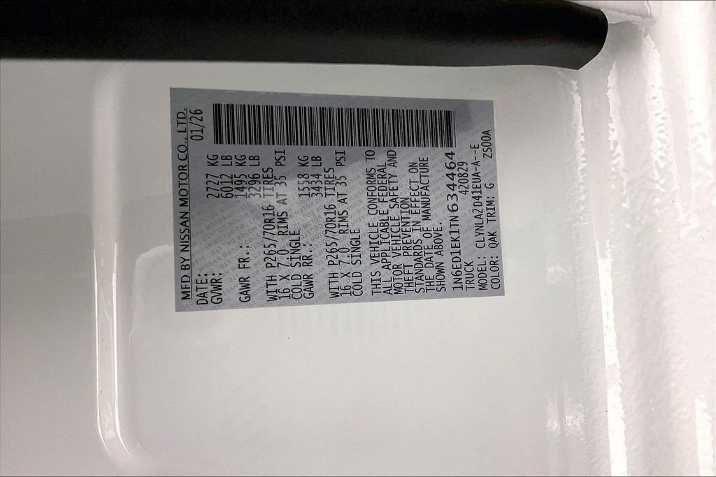 New 2026 Nissan Frontier S image 44