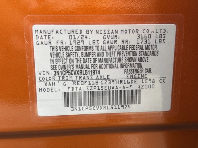 Used 2024 Nissan Kicks SV FWD image 27
