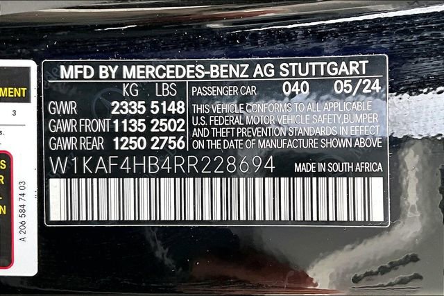 Certified 2024 Mercedes-Benz C 300 4MATIC Sedan image 22