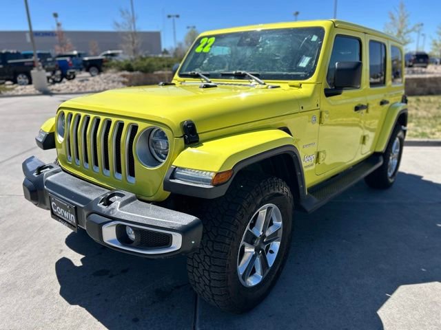 Used 2022 Jeep Wrangler Unlimited Sahara w/ LED Lighting Group AWD/4WD image 3
