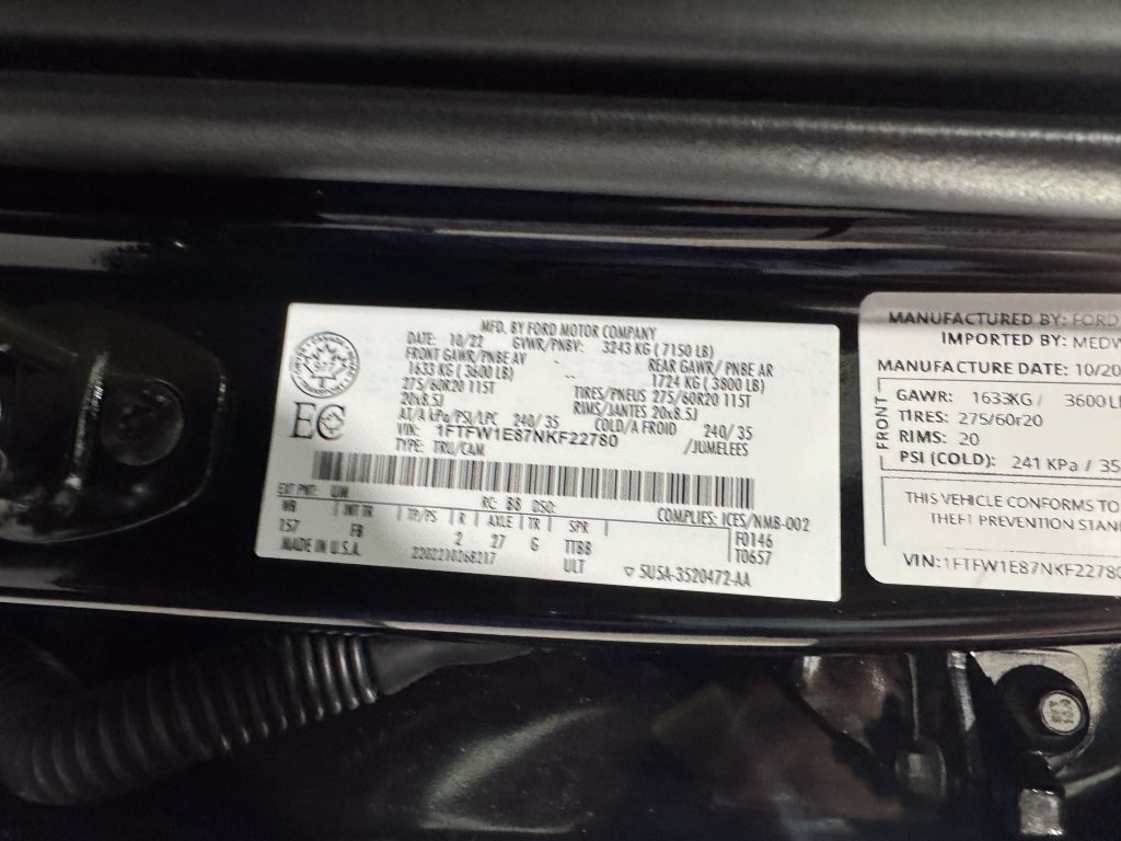 Used 2022 Ford F150 XLT w/ Equipment Group 302A High AWD/4WD image 41