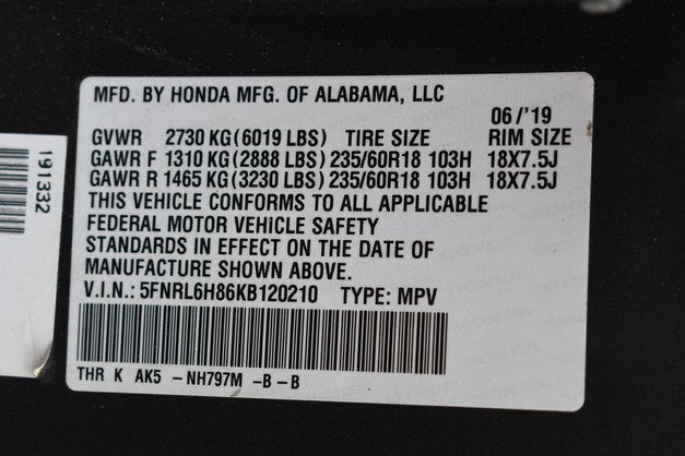 Used 2019 Honda Odyssey Touring image 36