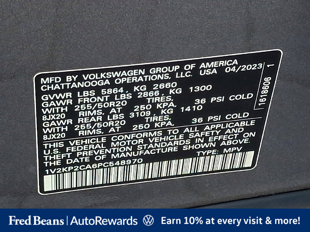 Used 2023 Volkswagen Atlas SE w/ Panoramic Sunroof Package AWD/4WD image 32
