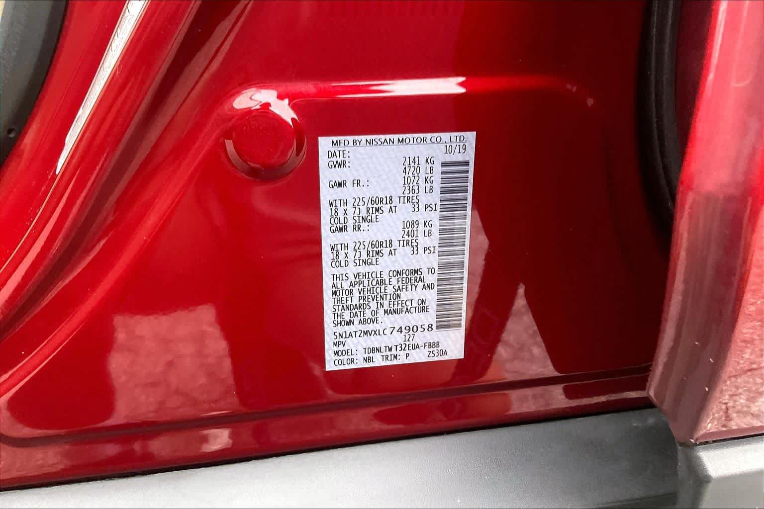 Used 2020 Nissan Rogue SV w/ Sun & Sound Touring Package AWD/4WD image 38