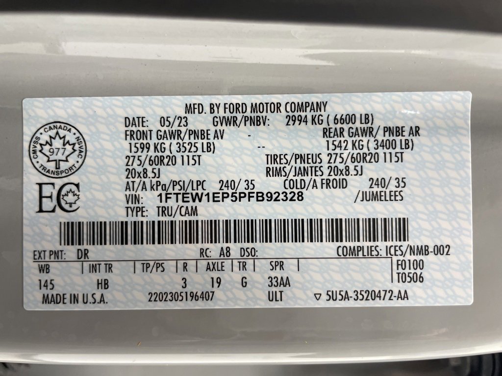 Used 2023 Ford F150 Lariat w/ Equipment Group 502A High image 30