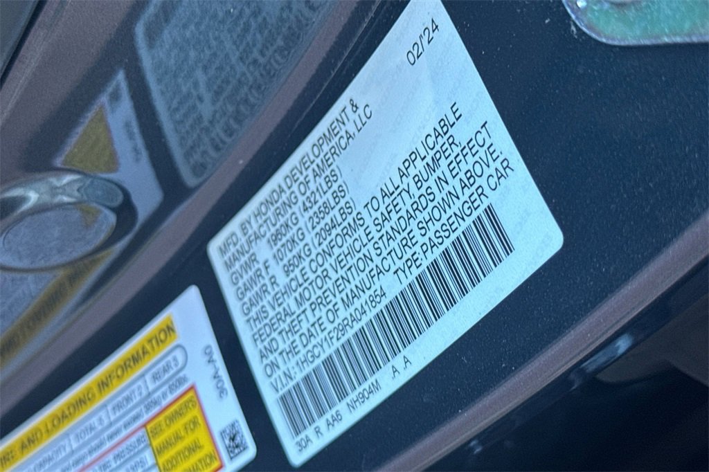 Certified 2024 Honda Accord LX image 29