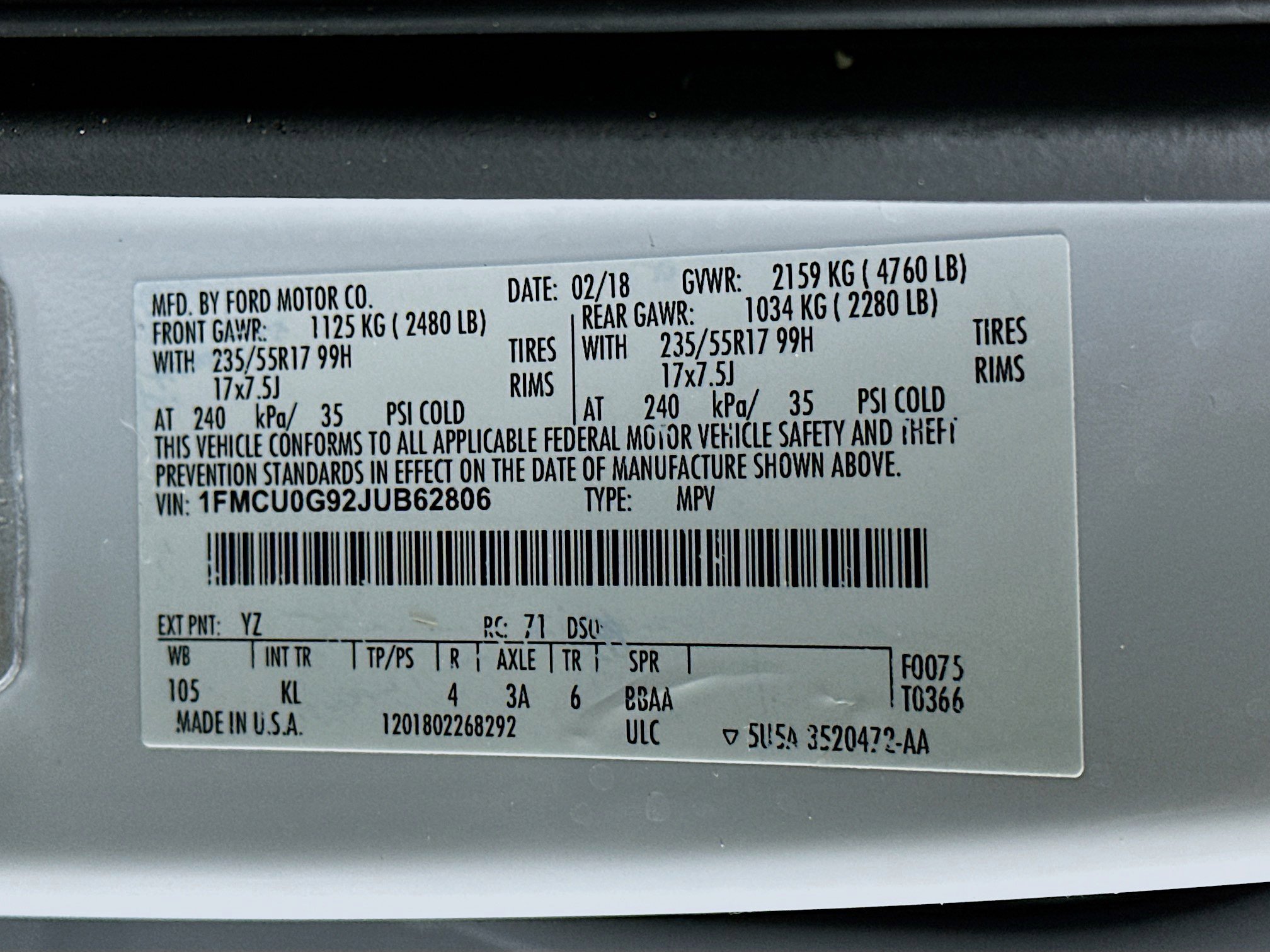 Used 2018 Ford Escape SE image 12