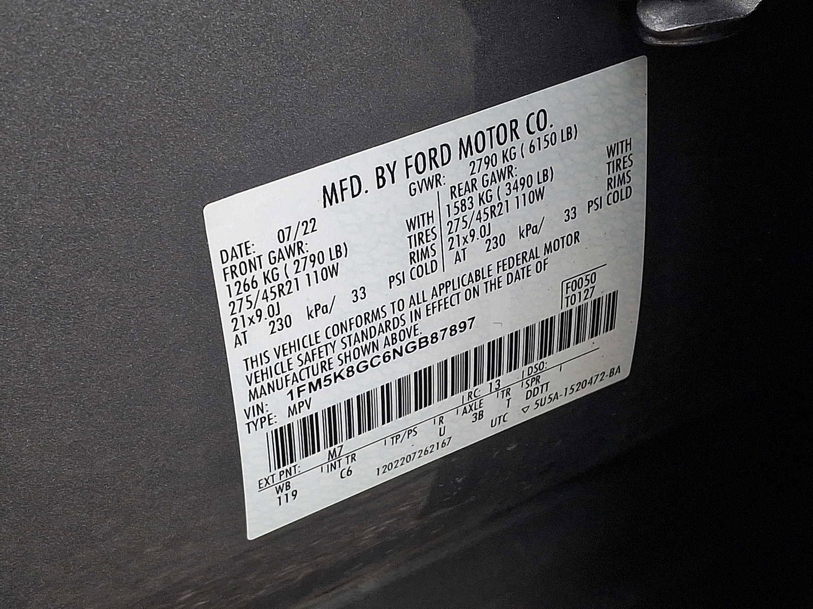 Used 2022 Ford Explorer ST w/ Equipment Group 401A image 26