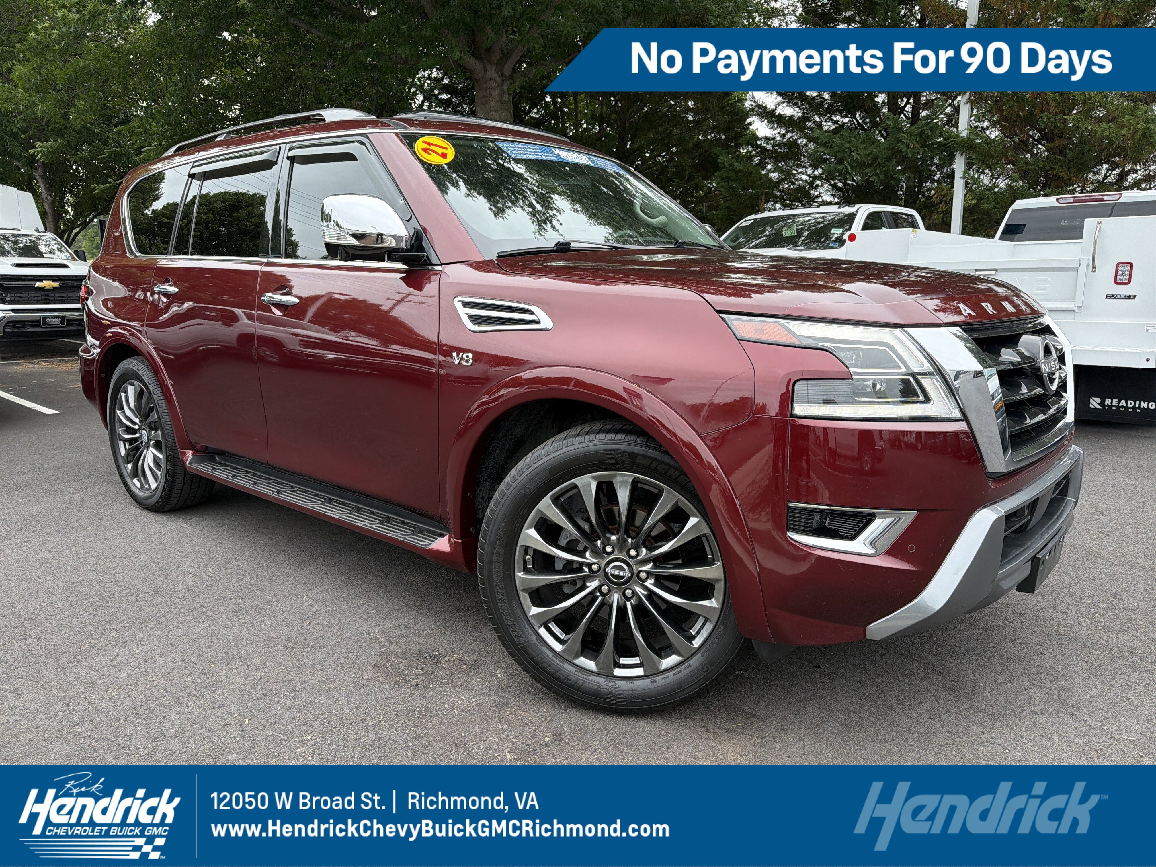 Used 2021 Nissan Armada Platinum w/ Captain's Chairs Package