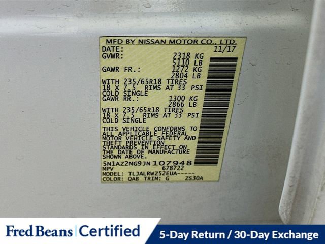 Used 2018 Nissan Murano SL image 34