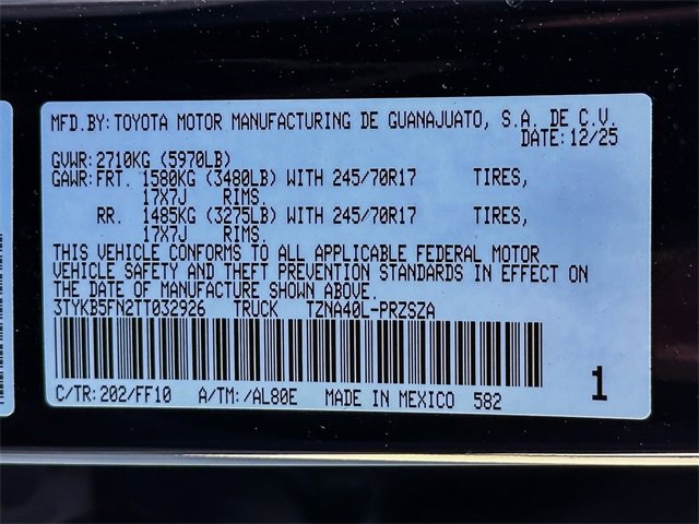 New 2026 Toyota Tacoma SR5 image 22