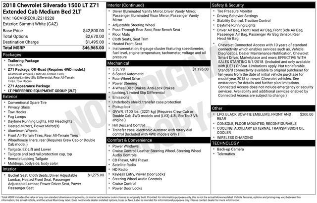 Used 2018 Chevrolet Silverado 1500 LT image 2