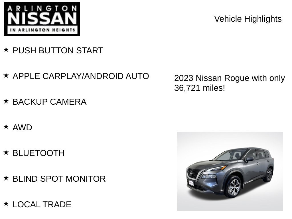 Certified 2023 Nissan Rogue SV AWD/4WD image 7