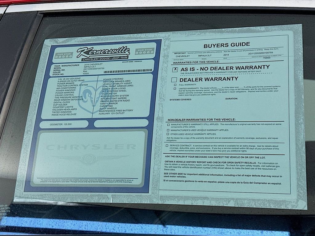 Used 2014 Chevrolet Impala LT FWD image 38