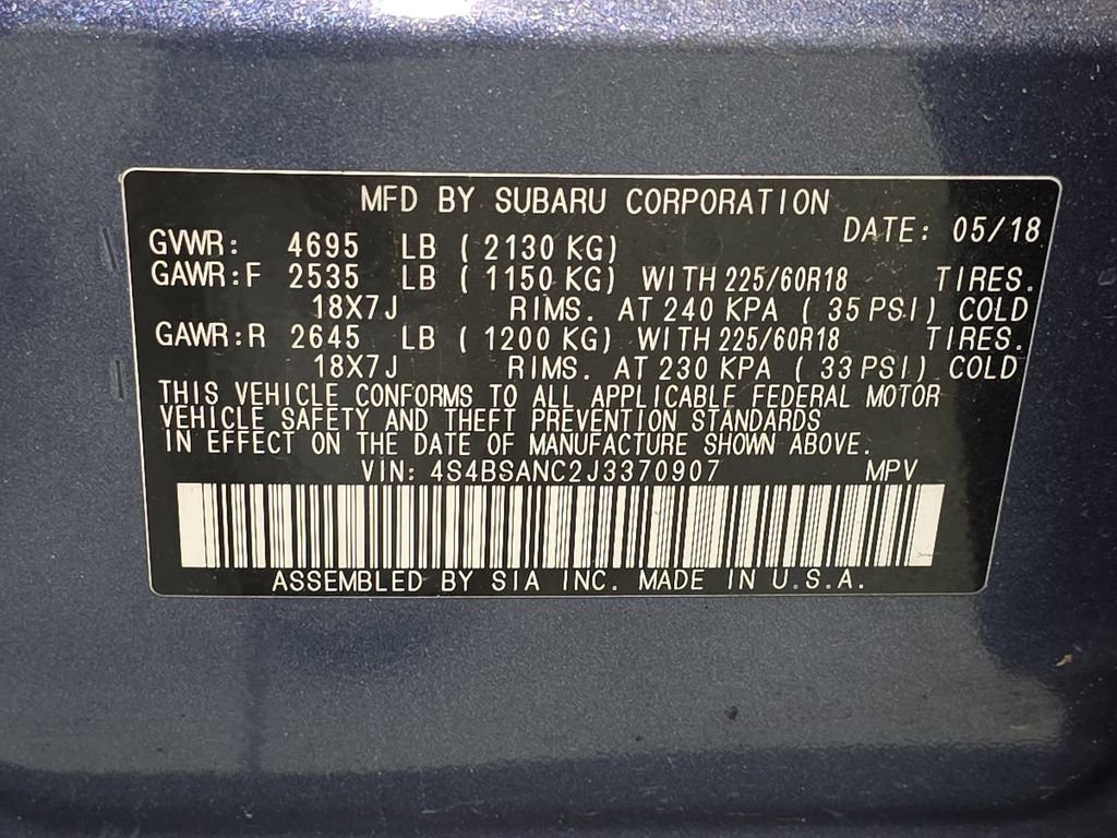 Used 2018 Subaru Outback 2.5i Limited image 37