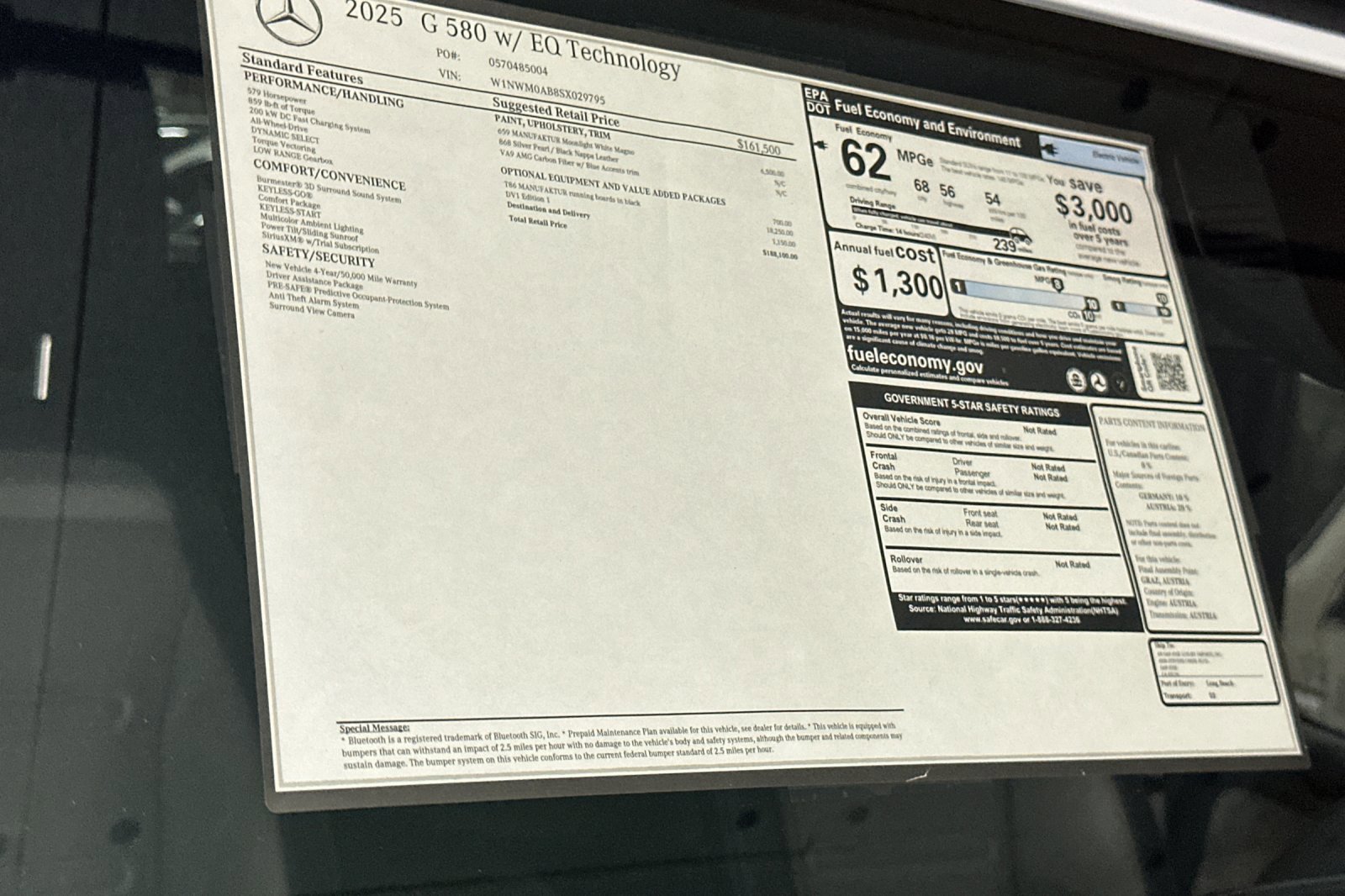 New 2025 Mercedes-Benz G 580 w/ EQ Technology image 29