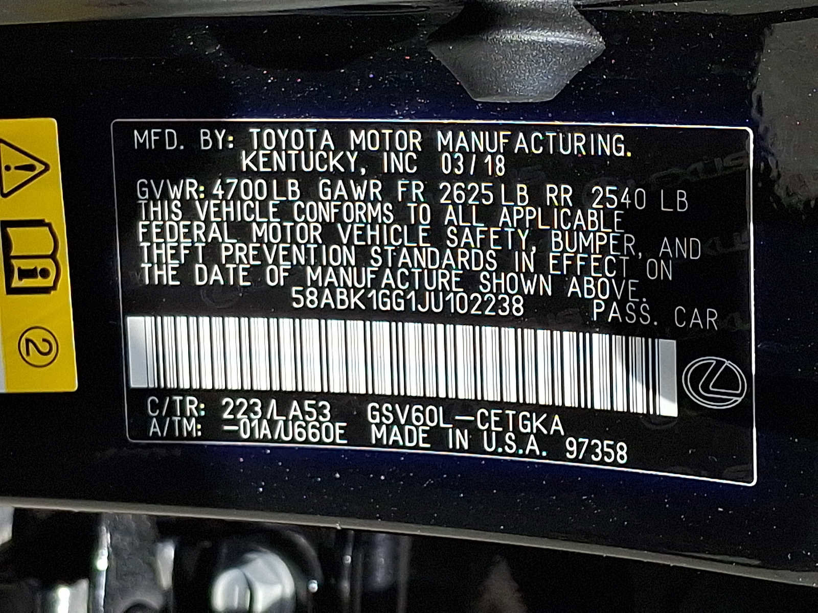 Used 2018 Lexus ES 350 w/ Navigation System Package FWD image 43