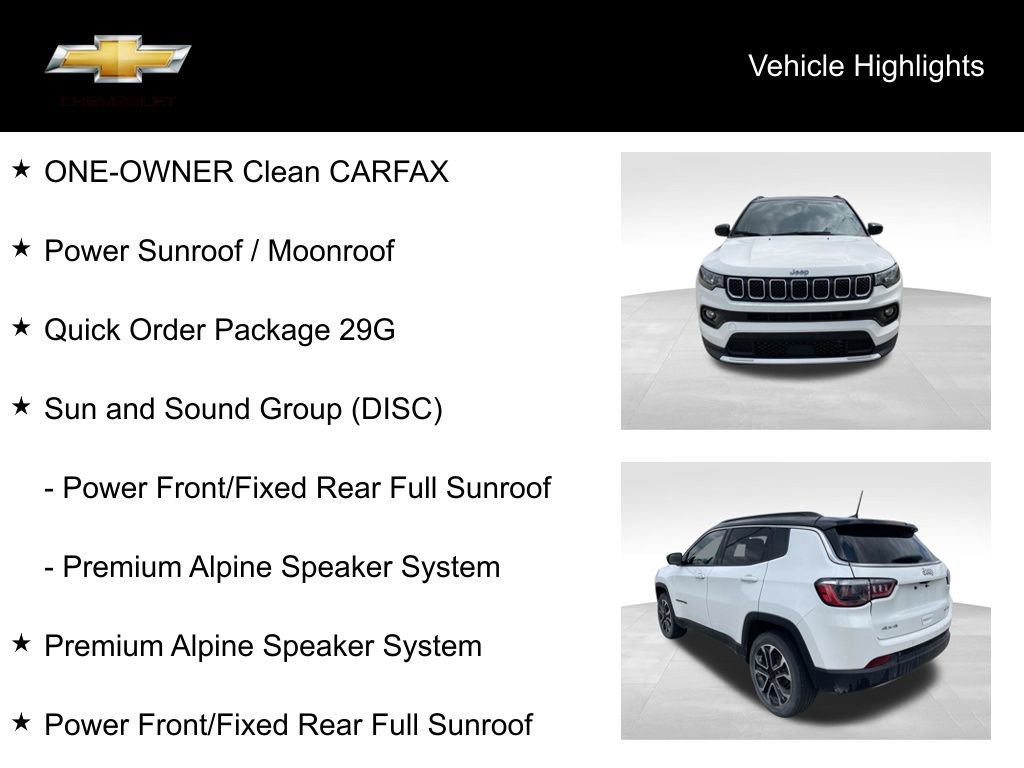 Used 2023 Jeep Compass Limited w/ Sun and Sound Group AWD/4WD image 18