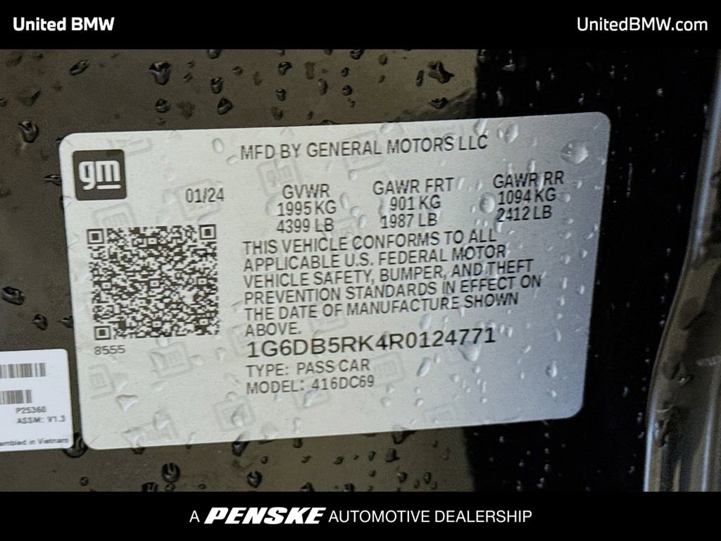 Used 2024 Cadillac CT4 Premium Luxury w/ Technology Package image 14