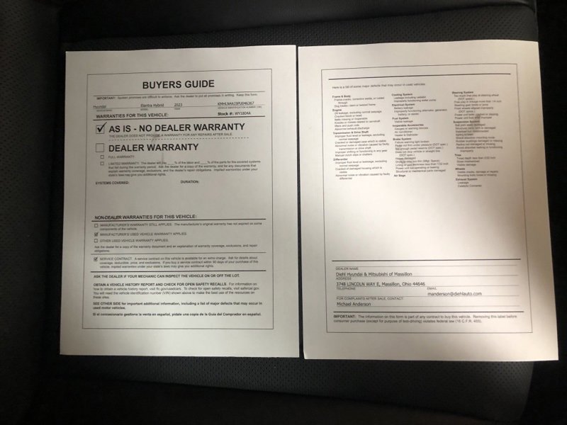 Used 2023 Hyundai Elantra Limited w/ Cargo Package image 34