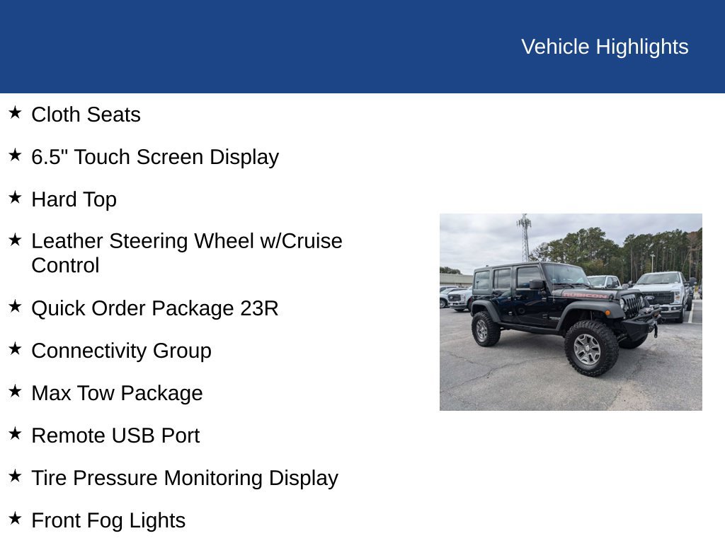 Used 2014 Jeep Wrangler Unlimited Rubicon w/ Connectivity Group AWD/4WD image 27