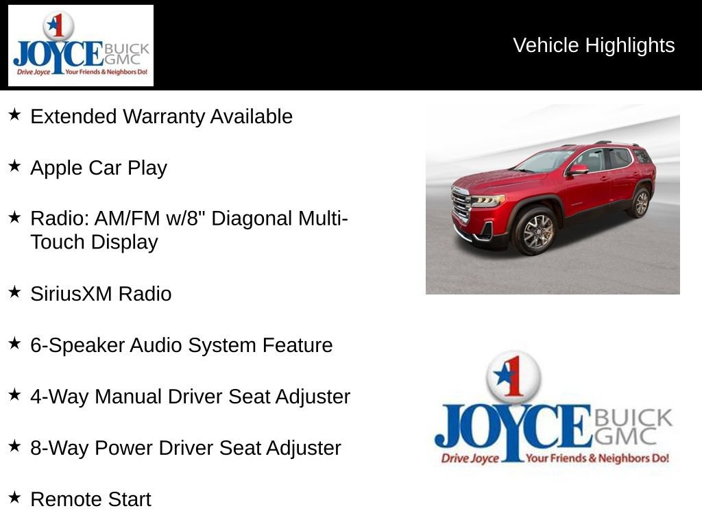 Certified 2023 GMC Acadia SLE w/ Driver Convenience Package AWD/4WD image 25