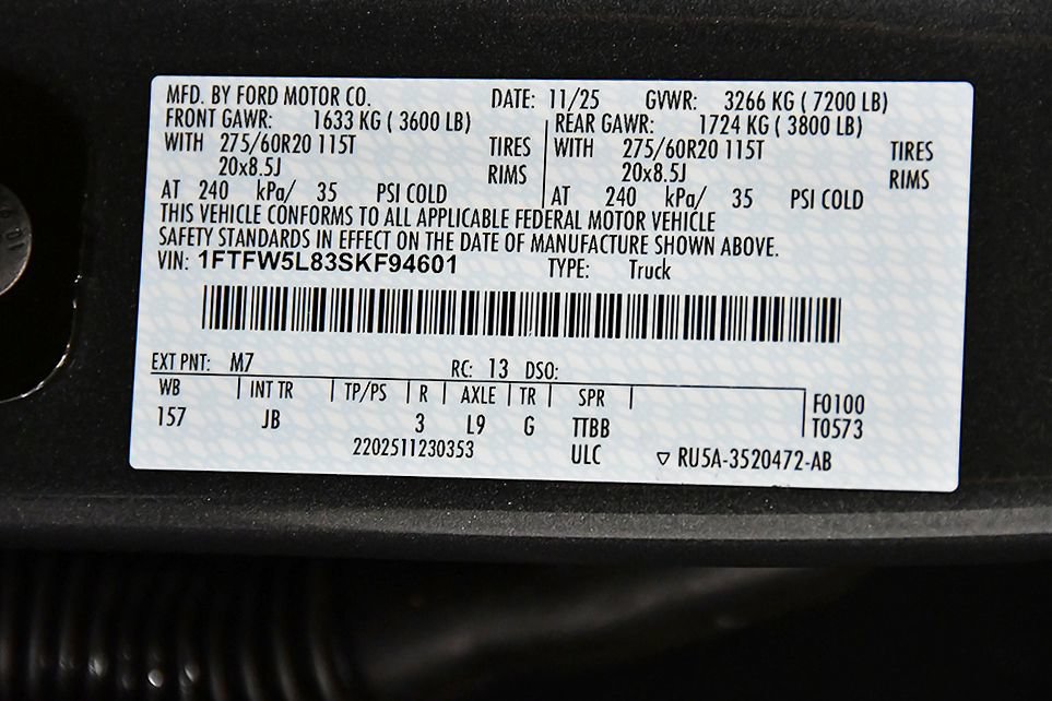 Used 2025 Ford F150 Lariat w/ Equipment Group 501A Mid AWD/4WD image 15