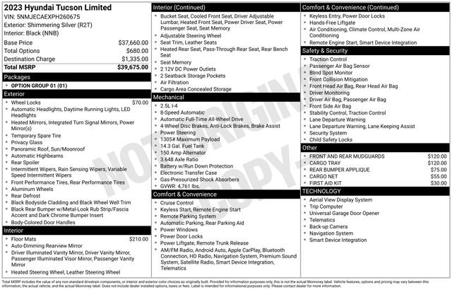 Used 2023 Hyundai Tucson Limited image 30