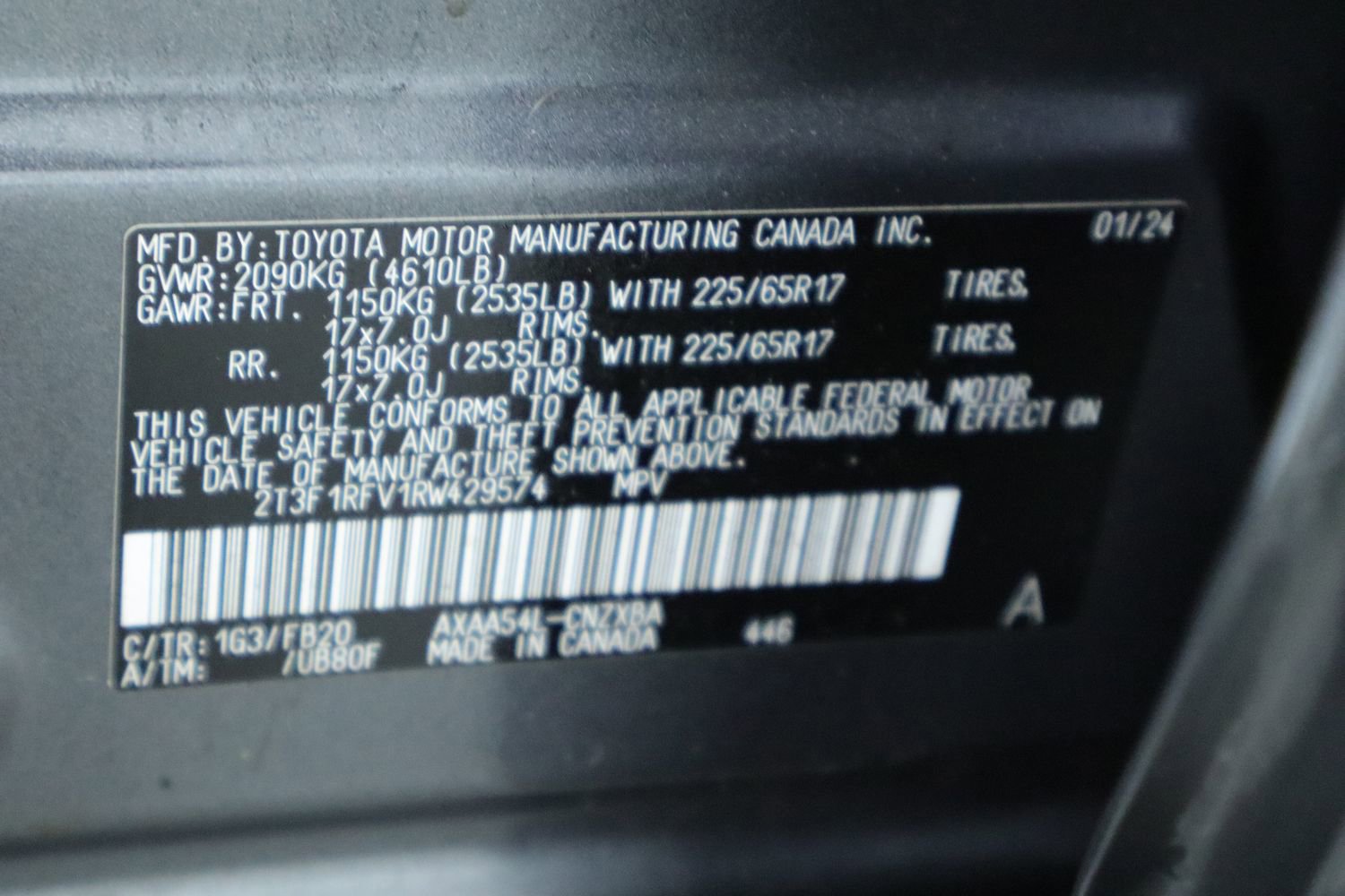 Used 2024 Toyota RAV4 LE AWD/4WD image 12