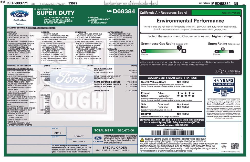 Certified 2021 Ford F250 Lariat image 5