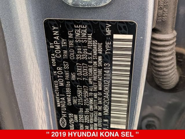 Used 2019 Hyundai Kona SEL AWD/4WD image 39