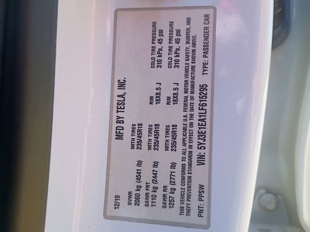 Used 2020 Tesla Model 3 Standard Range RWD image 24