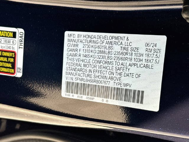 Certified 2024 Honda Odyssey EX-L image 22