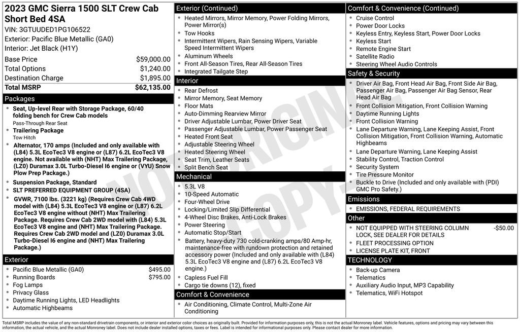 Used 2023 GMC Sierra 1500 SLT image 47