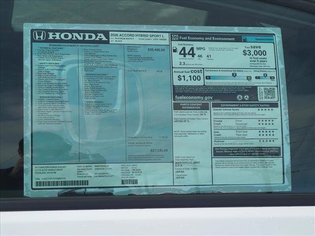 New 2026 Honda Accord Sport image 17