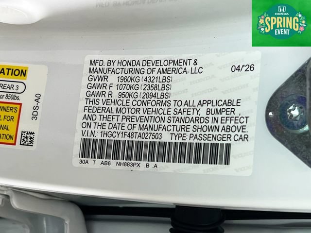 New 2026 Honda Accord SE image 31