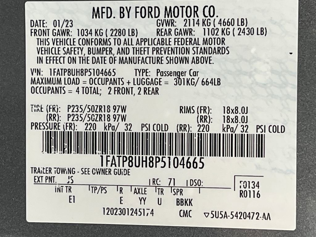 Used 2023 Ford Mustang Premium image 54