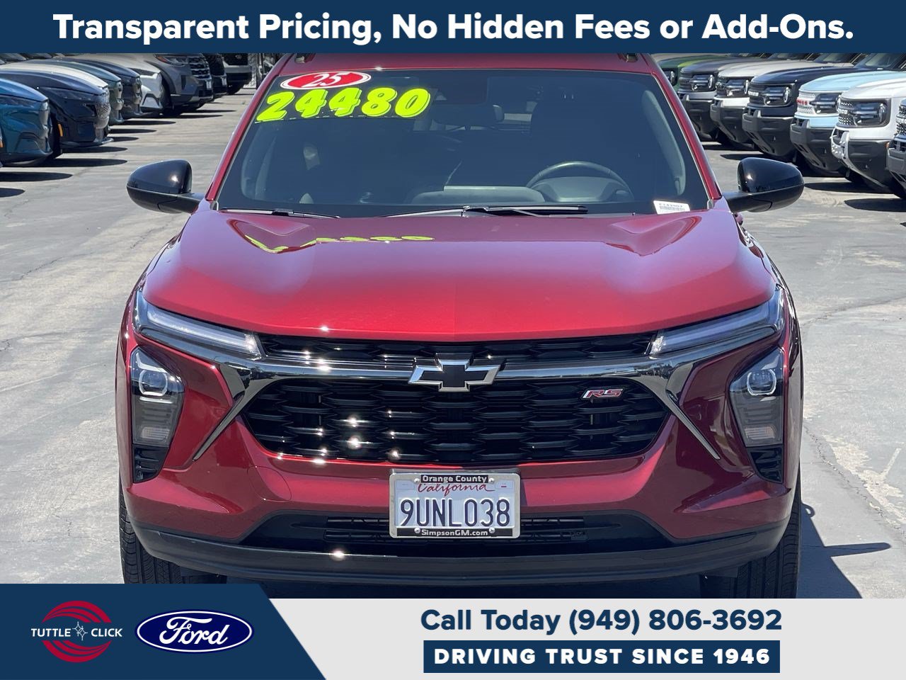 Used 2025 Chevrolet Trax RS w/ Sunroof Package FWD image 2