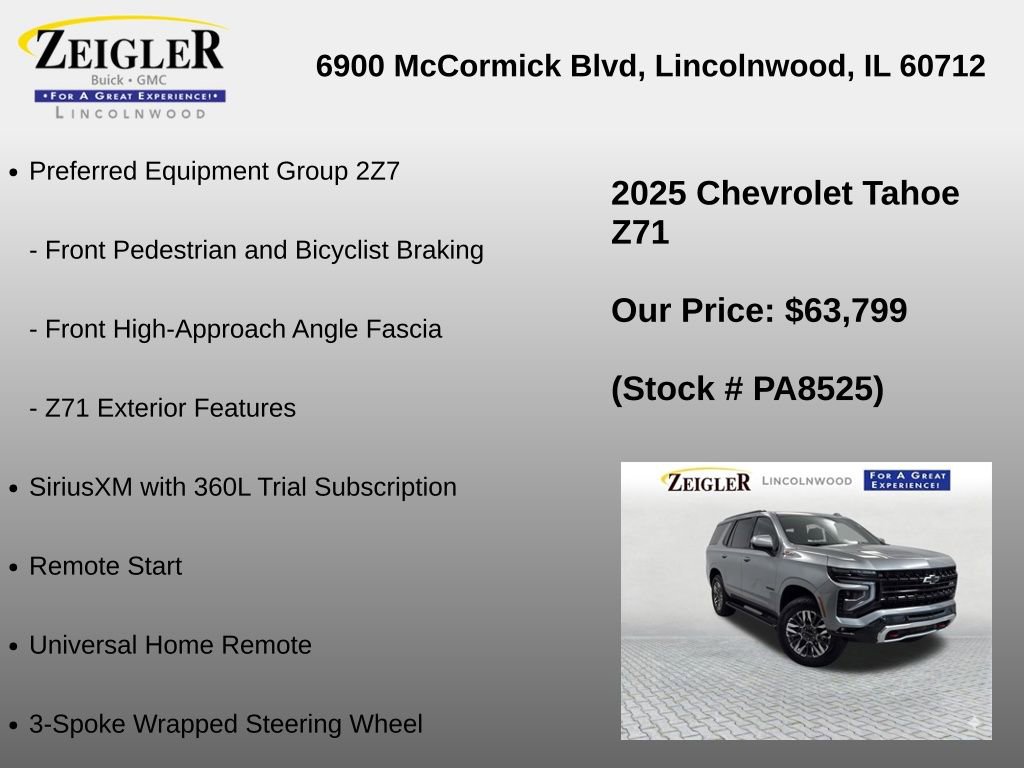 Used 2025 Chevrolet Tahoe Z71 AWD/4WD image 24