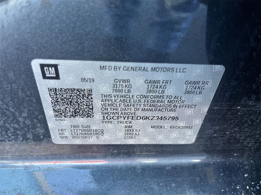 Used 2019 Chevrolet Silverado 1500 LT Trail Boss image 33