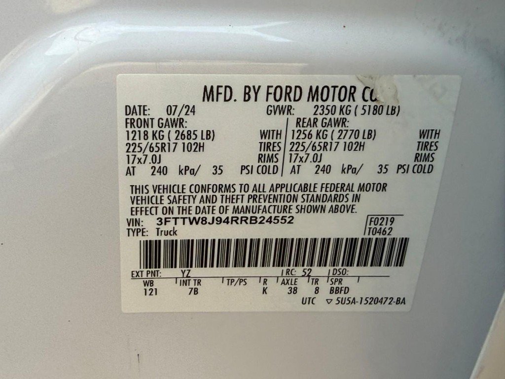 Used 2024 Ford Maverick XLT w/ Equipment Group 300A Standard AWD/4WD image 25