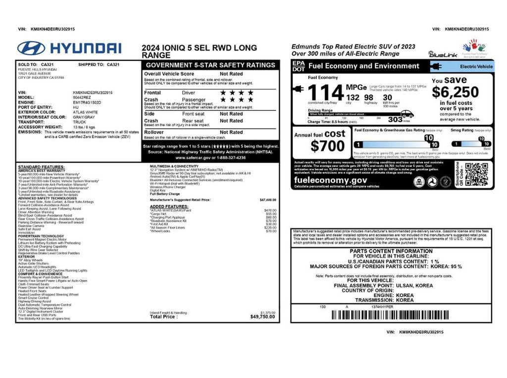 Used 2024 Hyundai Ioniq 5 SEL RWD image 2