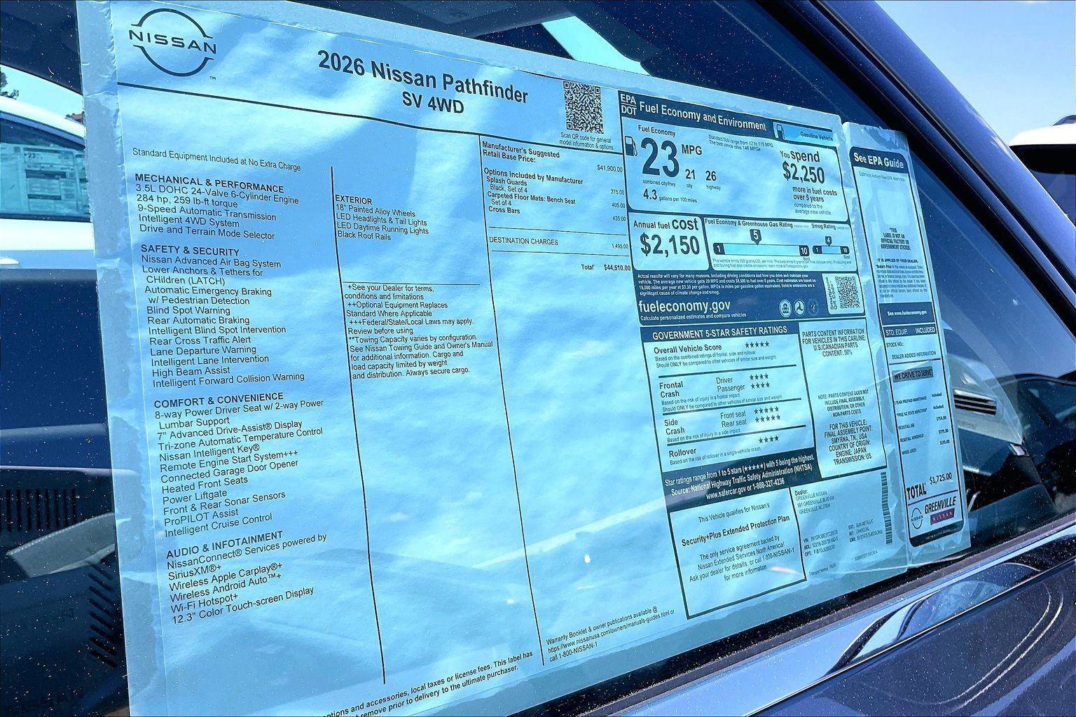 New 2026 Nissan Pathfinder SV AWD/4WD image 15
